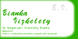 bianka vizkelety business card